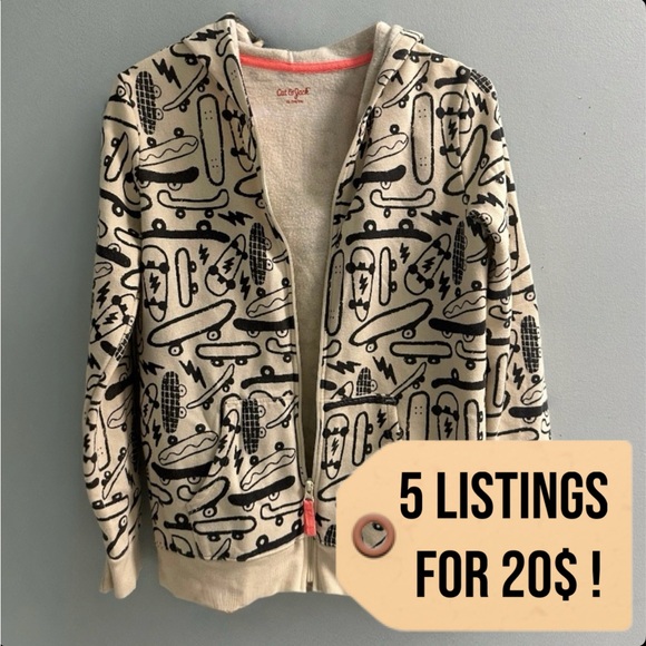 Skater Patterned Hoodie - Picture 1 of 7